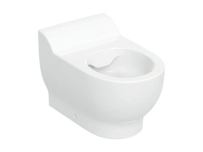 Geberit Bambini stojící WC pro děti 53 cm, s hlubokým splachováním, Rimfree, bez otvorů pro sedátko, bílá