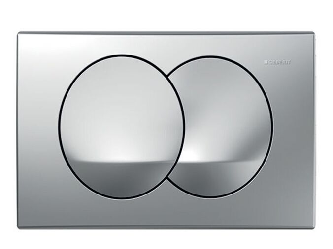 Geberit Delta20 ovladací tlačítko, pro 2 množství splachování, chrom mat