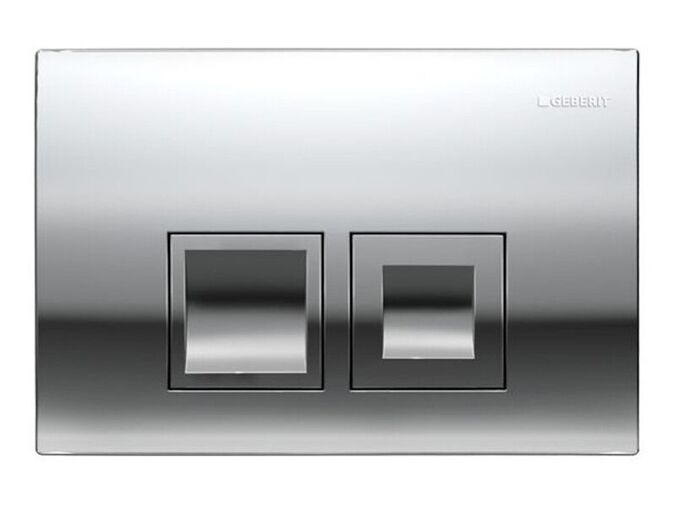 Geberit Delta50 ovladací tlačítko, pro 2 množství splachování, chrom lesk