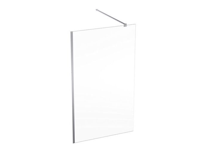 Geberit GEO Walk-In, 120x200 cm, sklo transparent, rám stříbřitá