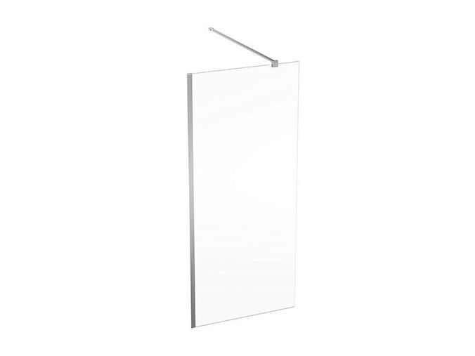 Geberit GEO Walk-In, 90x200 cm, sklo transparent, rám stříbřitá