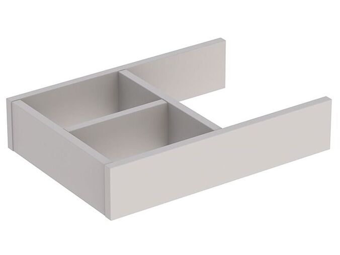 Geberit Group vložka do zásuvky 32x7x23 cm, T struktura, světle šedá 