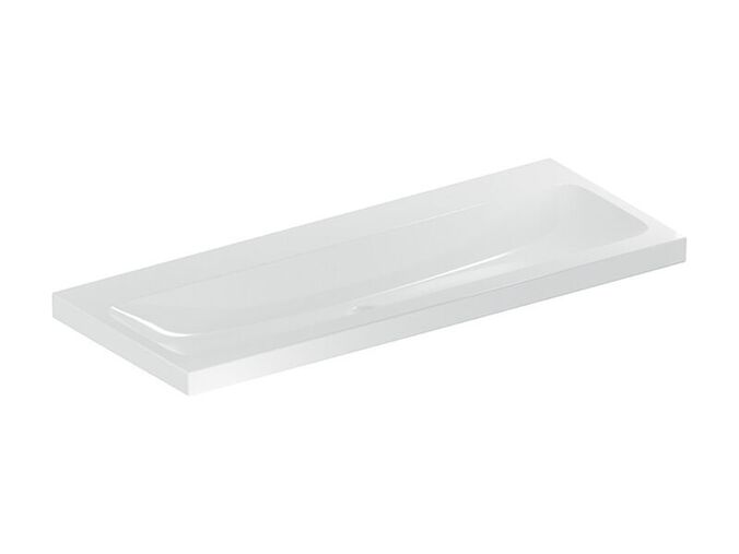 Geberit iCon umyvadlo 120x48 cm, bez otvoru pro baterii, bez přepadu, KeraTect, bílá