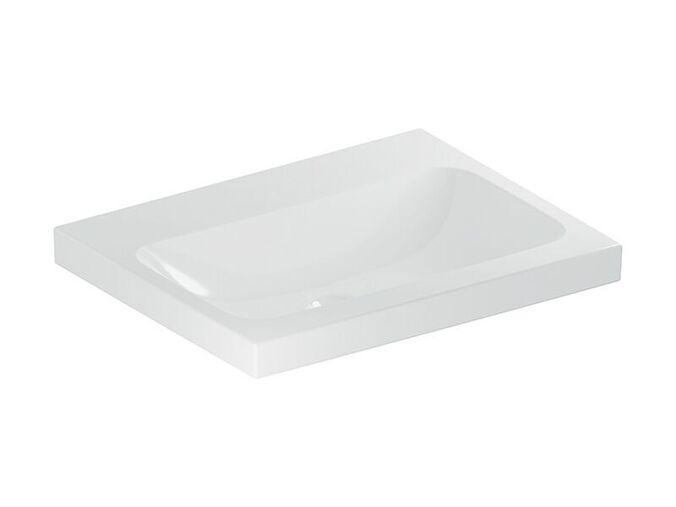 Geberit iCon umyvadlo 60x48 cm, bez otvoru pro baterii, bez přepadu, bílá