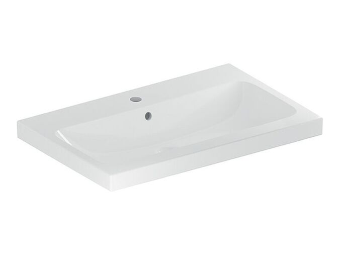 Geberit iCon umyvadlo 75x48 cm, s otvorem pro baterii, s přepadem, bílá
