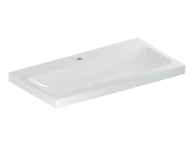 Geberit iCon umyvadlo 90x48 cm, s otvorem pro baterii, bez přepadu, KeraTect, bílá