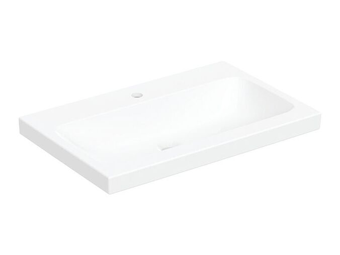 Geberit iCon umyvadlo na desku, 75x48 cm, s otvorem pro baterii, bez přepadu, KeraTect, bílá