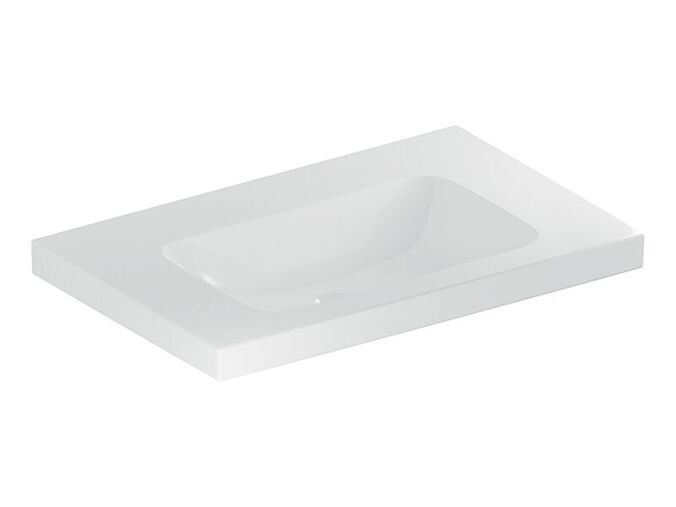 Geberit iCon umyvadlo 75x48 cm, bez otvoru pro baterii, bez přepadu, bílá