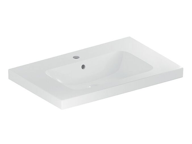 Geberit iCon umyvadlo s odkládací plochou, 90x48 cm, s otvorem pro baterii, s přepadem, bílá