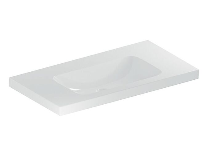 Geberit iCon umyvadlo 90x48 cm, bez otvoru pro baterii, bez přepadu, bílá