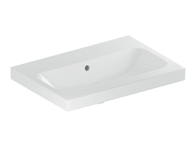 Geberit iCon umyvadlo, 60x42 cm, bez otvoru pro baterii, s přepadem, bílá