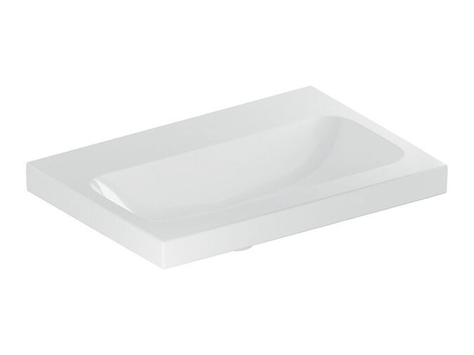 Geberit iCon umyvadlo, 60x42 cm, bez otvoru pro baterii, bez přepadu, bílá