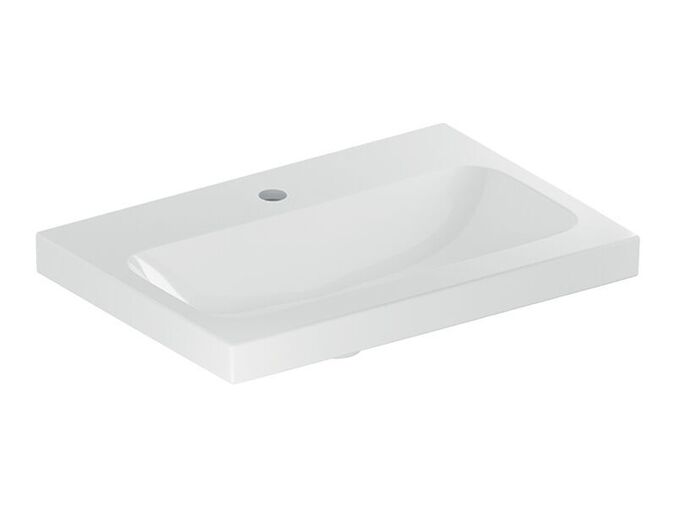 Geberit iCon umyvadlo, 60x42 cm, s otvorem pro baterii, bez přepadu, bílá
