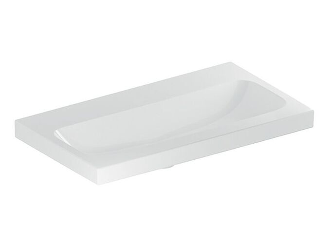 Geberit iCon umyvadlo, 75x42 cm, bez otvoru pro baterii, bez přepadu, bílá