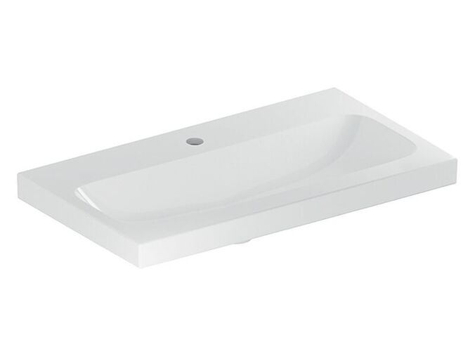 Geberit iCon umyvadlo, 75x42 cm, s otvorem pro baterii, bez přepadu, bílá