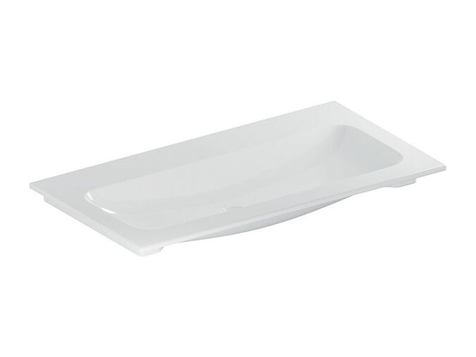 Geberit iCon nábytkové umyvadlo 90x48 cm, bez otvoru pro baterii, bez přepadu, bílá