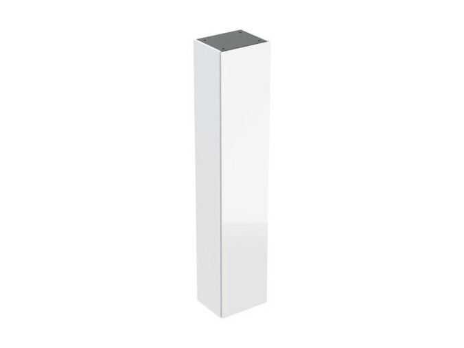 Geberit iCon vysoká skříň 1x dvířka 36x29x180 cm, lakovaná lesk bílá, sklo lesk bílá