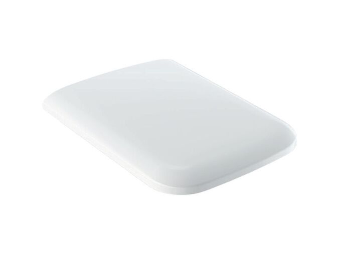 Geberit iCon Square WC sedátko, rychloupínací kloubové závěsy, upevnění seshora, bílá