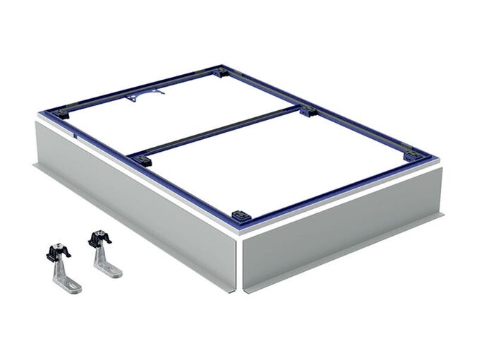 Geberit Setaplano instalační rám pro sprchové vaničky Setaplano 120x120x3cm, pro 8 nohou