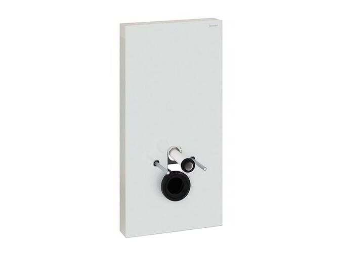 Geberit Monolith Plus sanitární modul pro závěsné WC, 101 cm, boční přívod vody, bílé sklo