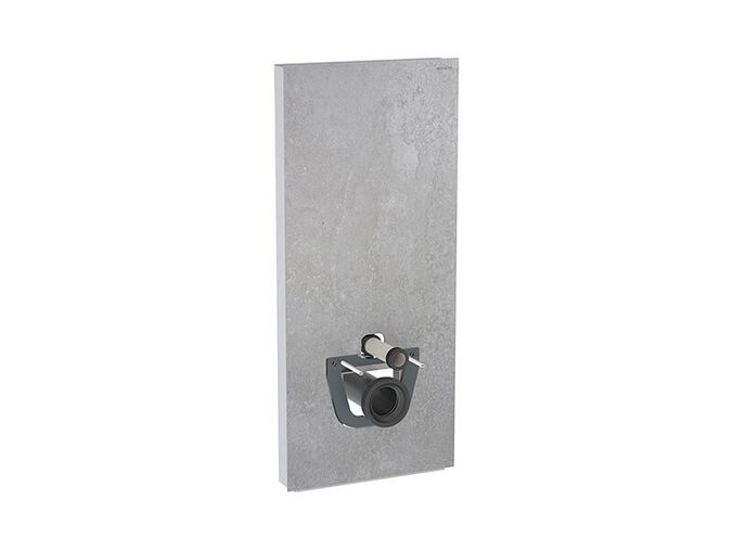 Geberit Monolith Plus sanitární modul pro závěsné WC, 114 cm, spodní přívod vody, čelo kamenina, betonový vzhled