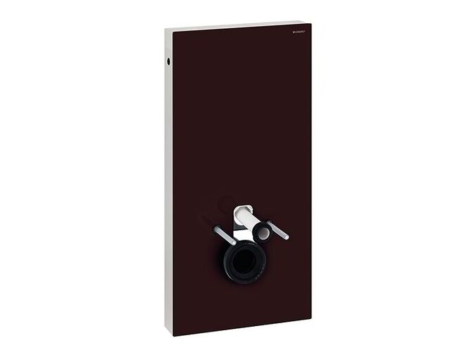 Geberit Monolith sanitární modul pro závěsné WC, 101 cm, boční přívod vody, hnědé sklo