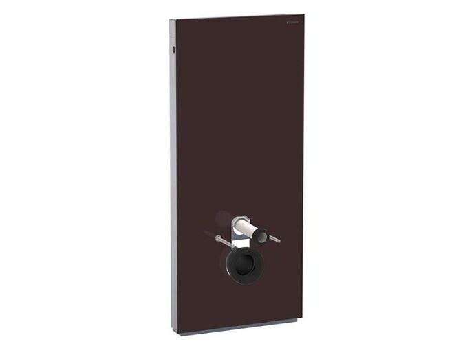 Geberit Monolith sanitární modul pro závěsné WC, 114 cm, spodní přívod vody, hnědé sklo