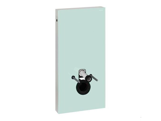 Geberit Monolith sanitární modul pro závěsné WC, 101 cm, boční přívod vody, mátově zelené sklo