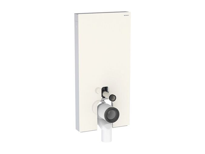 Geberit Monolith sanitární modul pro stojící WC, 101 cm, spodní přívod vody, čelo sklo písková šedá