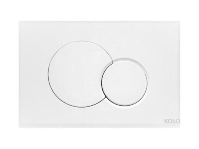 Kolo Eclipse 2 ovládací tlačítko pro 2 množství splachování, bílé