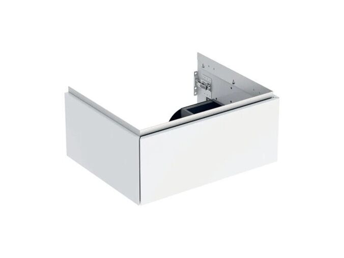 Geberit ONE skříňka pod umyvadlo s jednou zásuvkou, 59,2x47x26,6 cm, lakovaná s vysokým leskem, bílá