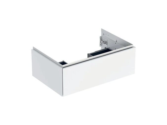 Geberit ONE skříňka pod umyvadlo s jednou zásuvkou, 74x47x26,6 cm, lakovaná s vysokým leskem, bílá