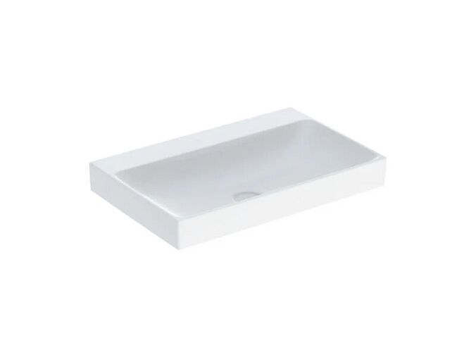 Geberit ONE umyvadlo 75x48 cm, bez otvoru pro baterii, bez přepadu, KeraTect, bílá