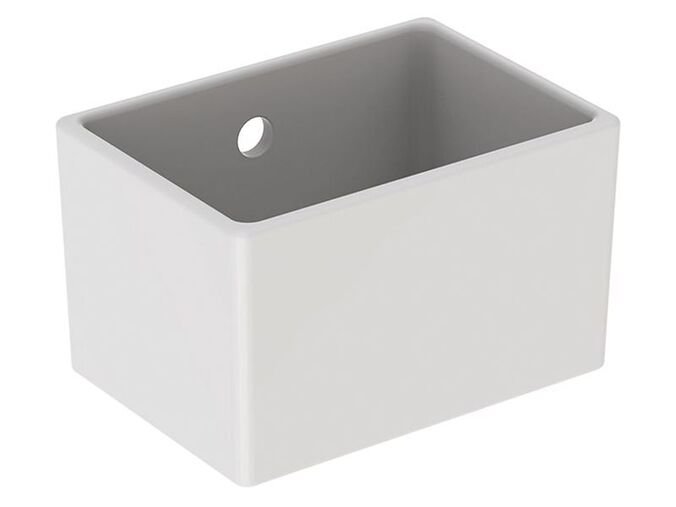 Geberit Publica umyvadlo na zachycování sádry 25x35 cm, spodní díl, bílá