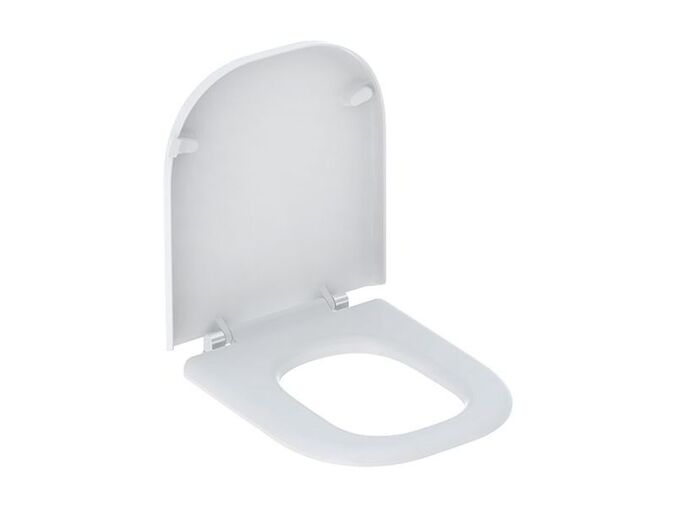 Geberit Selnova Comfort Square bezbariérové WC sedátko, duroplast, upevnění zdola, bílá