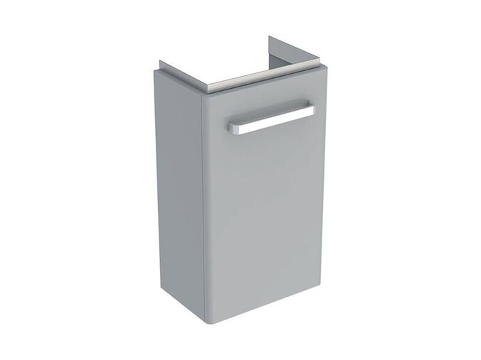 Geberit Selnova Compact skříňka pod umývátko 34,8x25,2x60,4 cm, 1x dvířka, světle šedá mat/světle šedá lesk