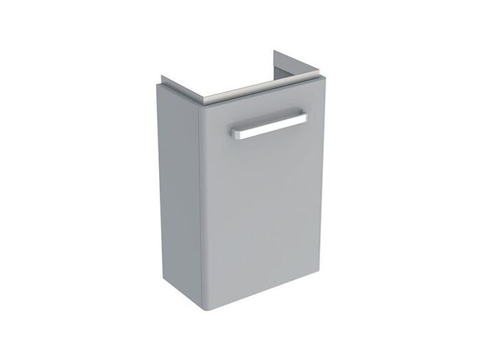 Geberit Selnova Compact skříňka pod umývátko 40x34x60,4 cm, 1x dvířka, světle šedá mat/světle šedá lesk