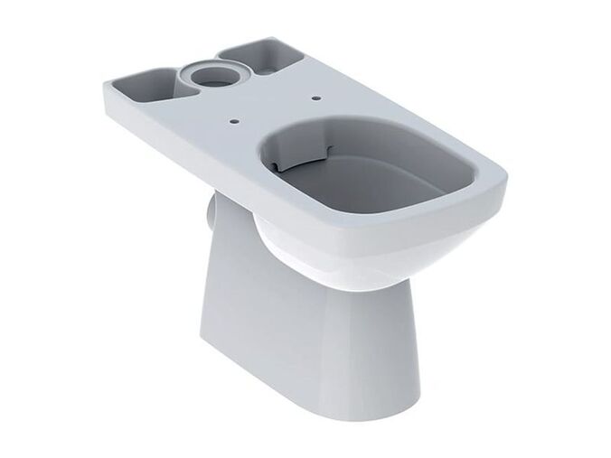 Geberit Selnova Square kombinační klozet 68 cm, s hluboké splachování, vodorovný odpad, Rimfree, bílá