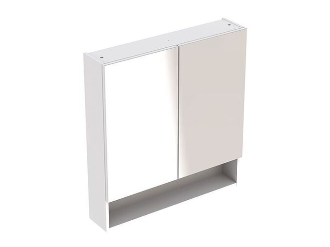 Geberit Selnova Square zrcadlová skříňka 85x58,8x17,5 cm, bílá/lak lesk