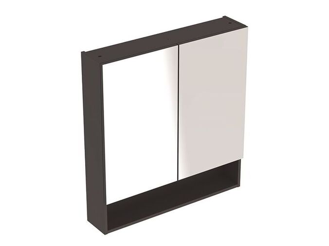 Geberit Selnova Square zrcadlová skříňka 85x58,8x17,5 cm, láva/lak mat