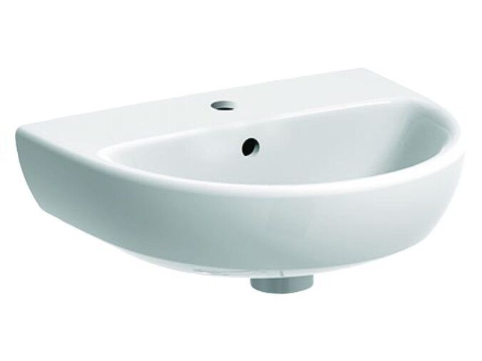 Geberit Selnova umývátko 45x37 cm, s otvorem pro baterii, s přepadem, bílá