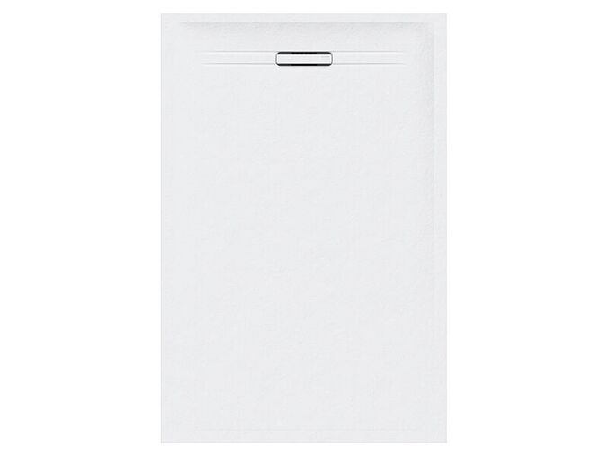Geberit Sestra obdélníková sprchová vanička 100x90 cm, břidlicová struktura, bílá