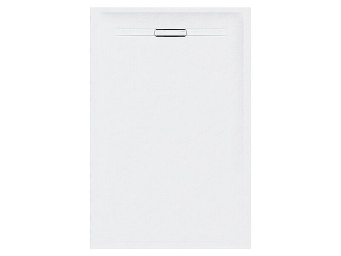 Geberit Sestra obdélníková sprchová vanička 140x80 cm, břidlicová struktura, bílá