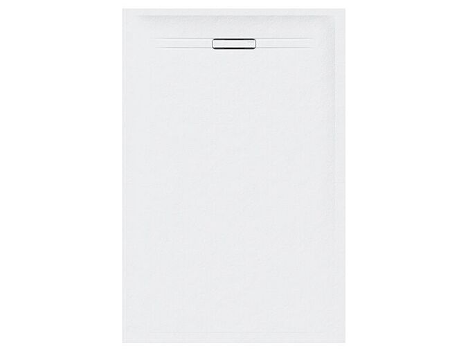 Geberit Sestra obdélníková sprchová vanička 140x90 cm, břidlicová struktura, bílá
