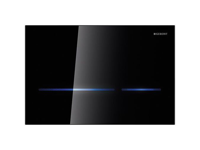 Geberit Sigma80 elektronické ovládací tlačítko, pro 2 množství splachování, bezdotykové, černá