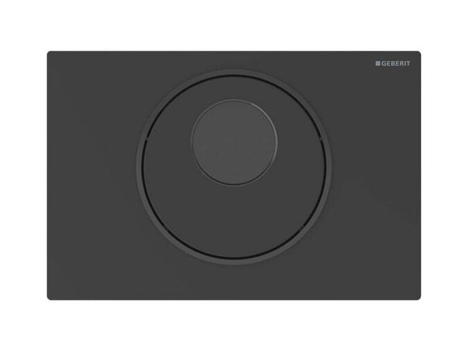 Geberit Sigma10 bezdotykové elektronické ovládací tlačítko, pro 2 množství splachování, černá, povrch easy-to-clean
