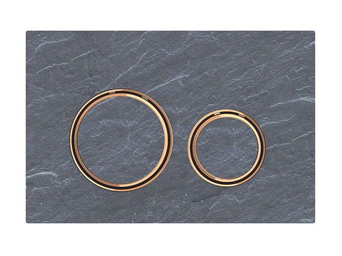 Geberit Sigma21 ovládací tlačítko, pro 2 množství splachování, břidlice Mustang/červené zlato