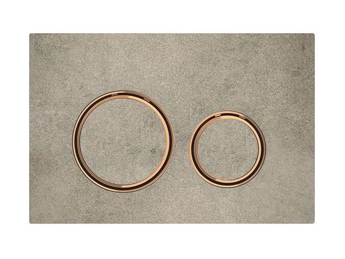Geberit Sigma21 ovládací tlačítko, pro 2 množství splachování, dekor betonu/červené zlato