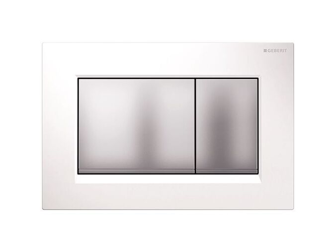 Geberit Sigma30 ovládací tlačítko, pro 2 množství splachování, bílá/chrom mat