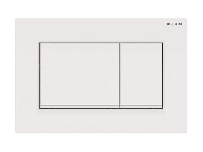 Geberit Sigma30 ovládací tlačítko, pro 2 množství splachování, bílá/bílá matná